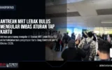Antrean MRT Lebak Bulus Mengular Imbas Aturan Tap Kartu