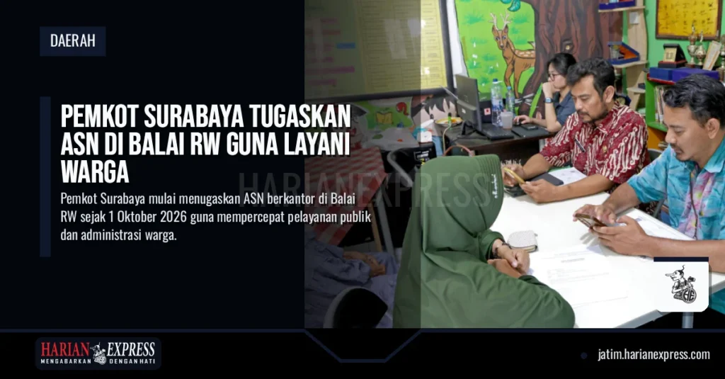 Pemkot Surabaya Tugaskan ASN di Balai RW Guna Layani Warga