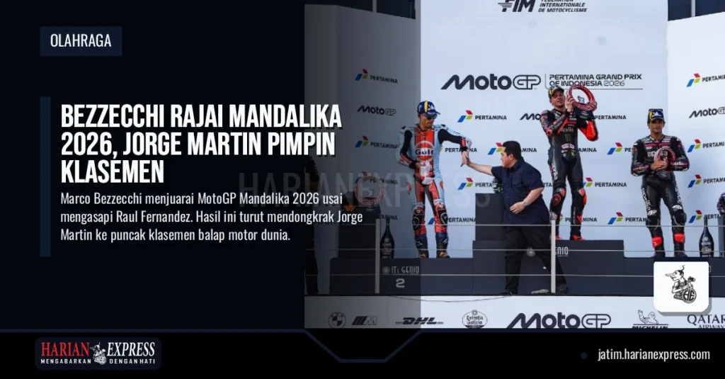 Bezzecchi Rajai Mandalika 2026, Jorge Martin Pimpin Klasemen
