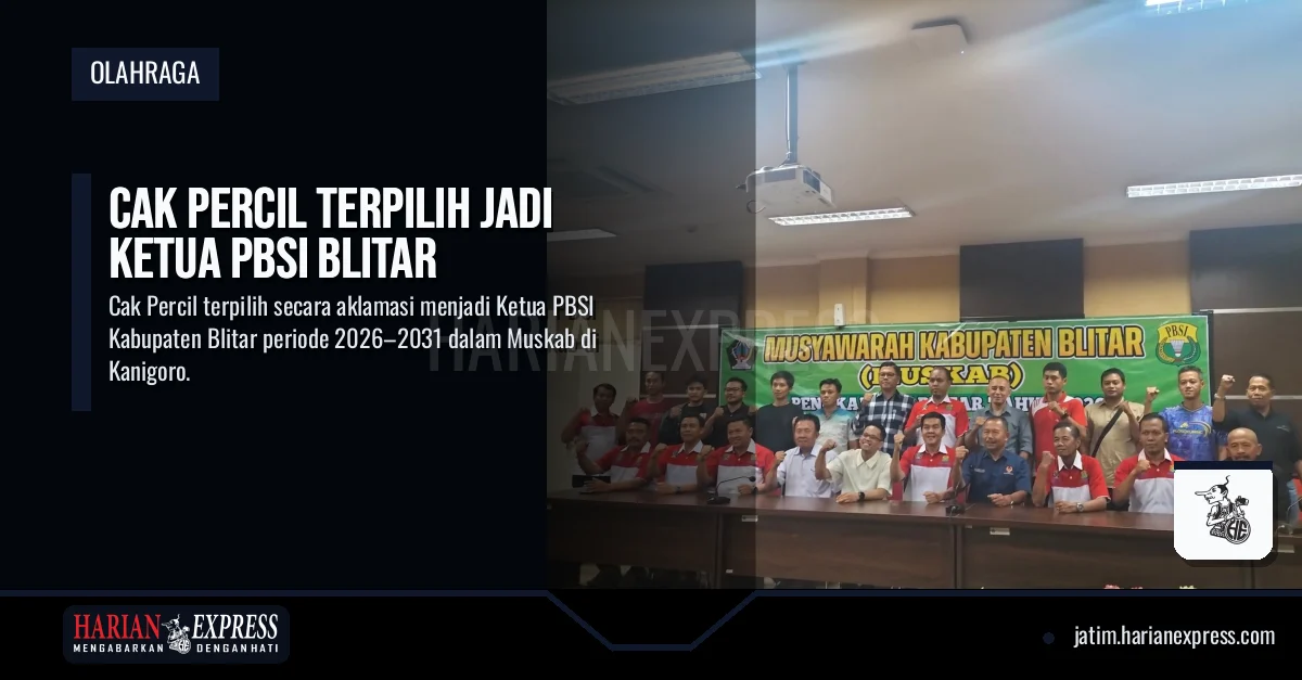 Cak Percil Terpilih Jadi Ketua PBSI Blitar