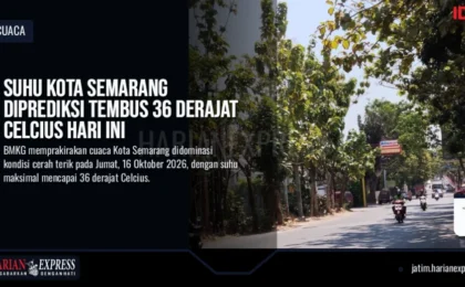 Suhu Kota Semarang Diprediksi Tembus 36 Derajat Celcius Hari Ini