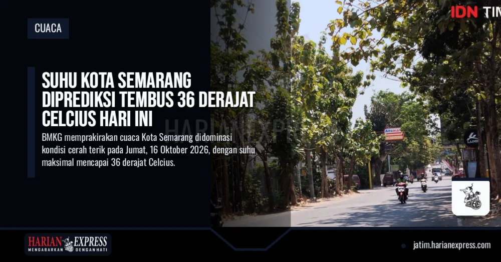 Suhu Kota Semarang Diprediksi Tembus 36 Derajat Celcius Hari Ini