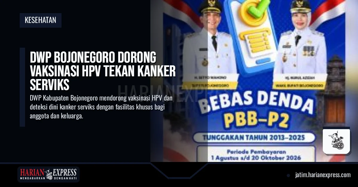 DWP Bojonegoro Dorong Vaksinasi HPV Tekan Kanker Serviks