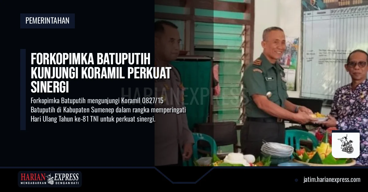 Forkopimka Batuputih Kunjungi Koramil Perkuat Sinergi