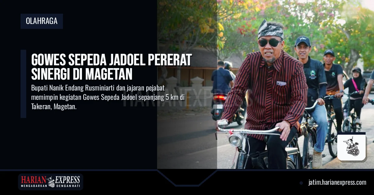Gowes Sepeda Jadoel Pererat Sinergi di Magetan