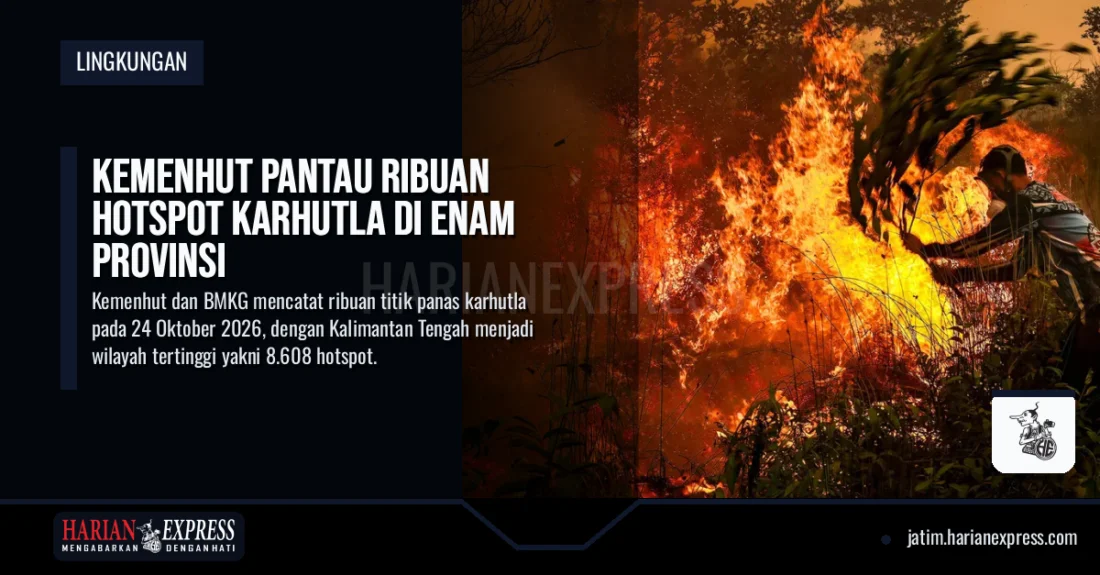 Kemenhut Pantau Ribuan Hotspot Karhutla di Enam Provinsi