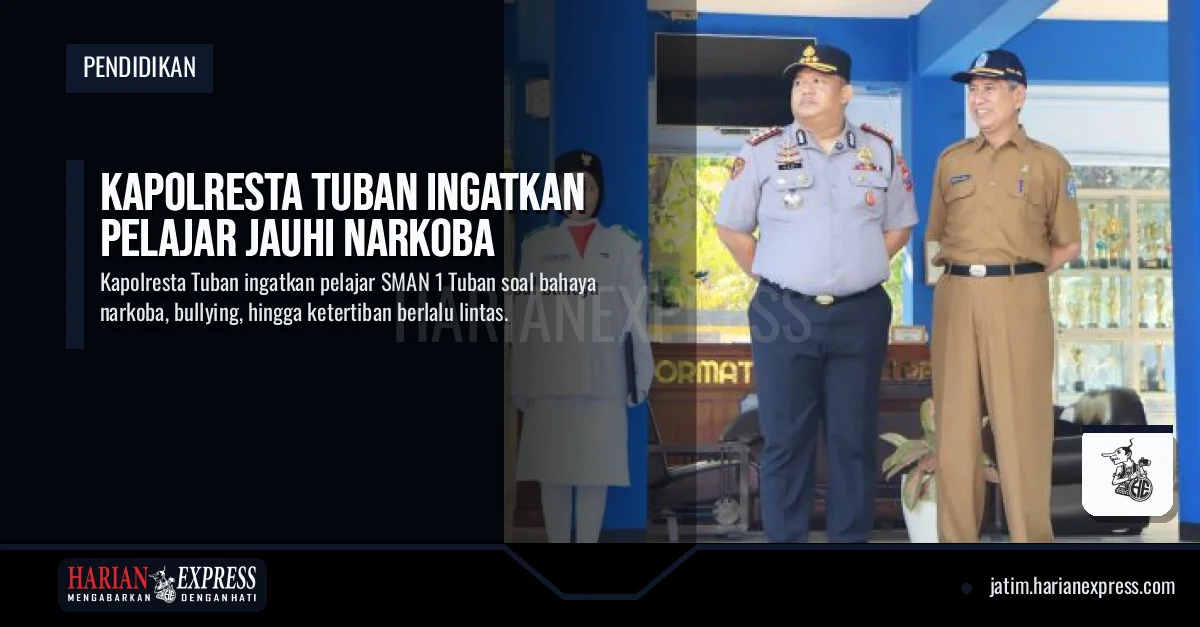 Kapolresta Tuban Ingatkan Pelajar Jauhi Narkoba