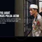 Kapolresta Banyuwangi Kombes Pol. Rofiq Ripto Himawan, saat melaksanakan pengecekan Rumah Tahanan (Rutan)