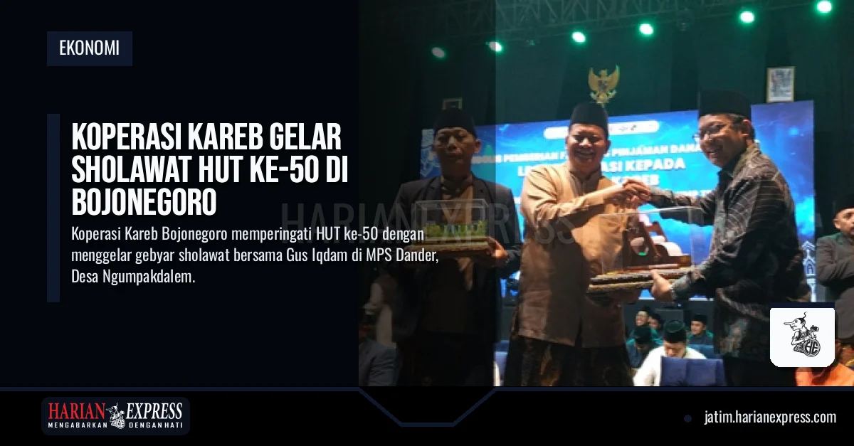 Koperasi Kareb Gelar Sholawat HUT ke-50 di Bojonegoro