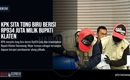 KPK Sita Tong Biru Berisi Rp934 Juta Milik Bupati Klaten