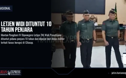 Letjen Widi Dituntut 10 Tahun Penjara