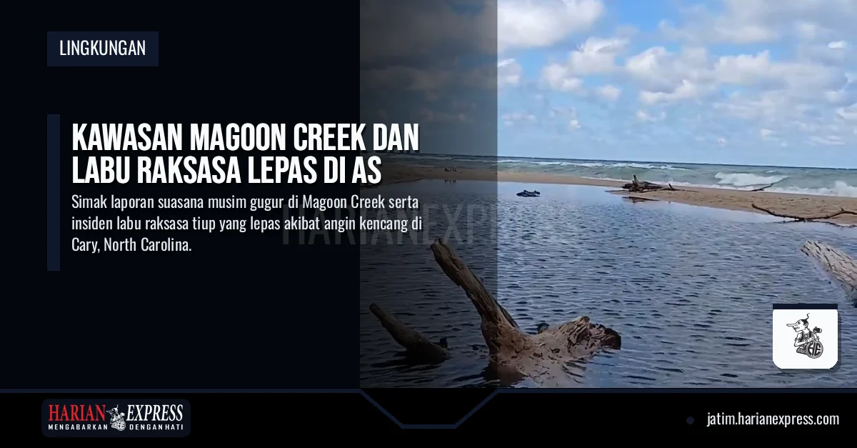 Kawasan Magoon Creek dan Labu Raksasa Lepas di AS