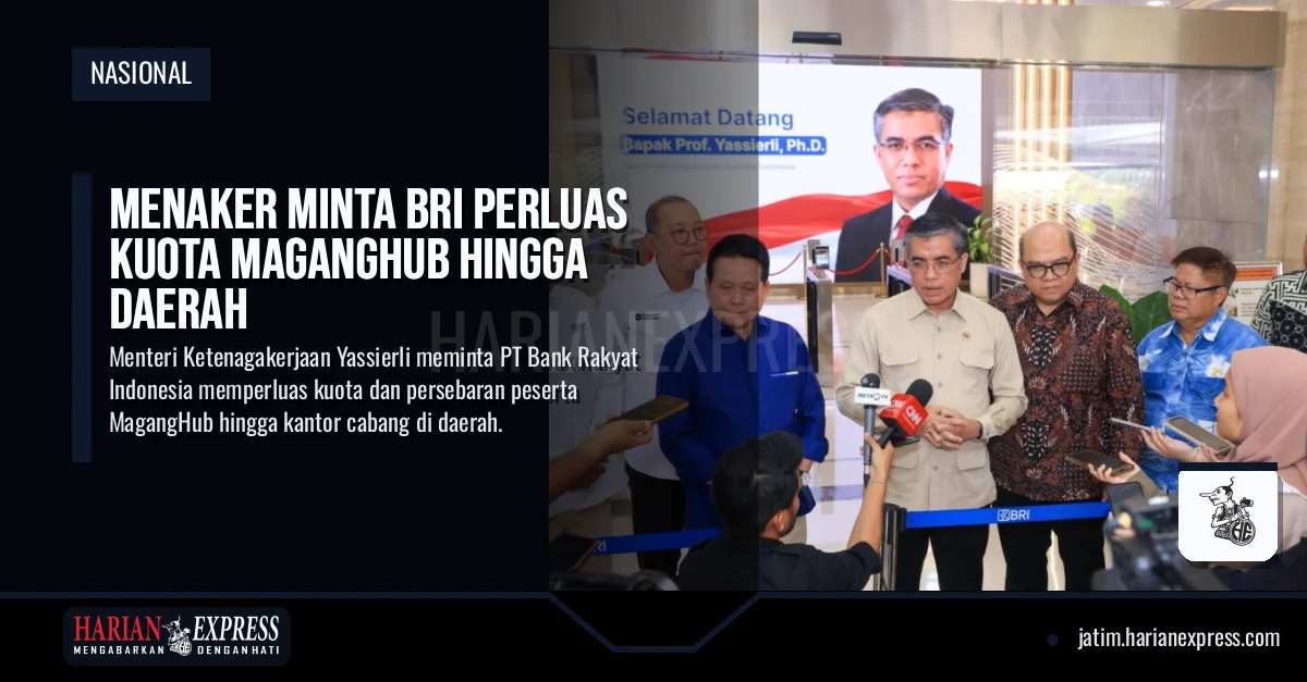 Menaker Minta BRI Perluas Kuota MagangHub hingga Daerah