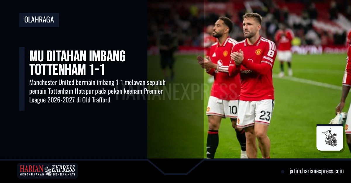 MU Ditahan Imbang Tottenham 1-1