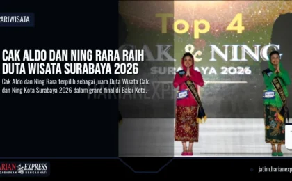 Cak Aldo dan Ning Rara Raih Duta Wisata Surabaya 2026