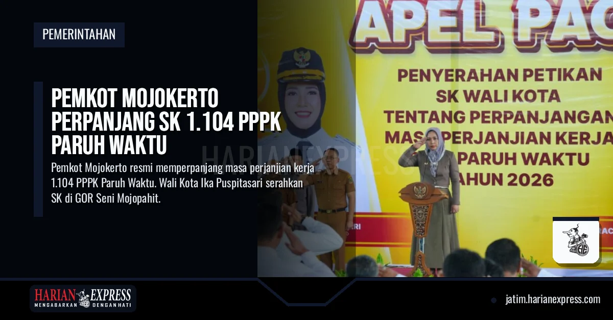 Pemkot Mojokerto Perpanjang SK 1.104 PPPK Paruh Waktu