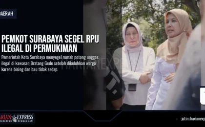 Pemkot Surabaya Segel RPU Ilegal di Permukiman