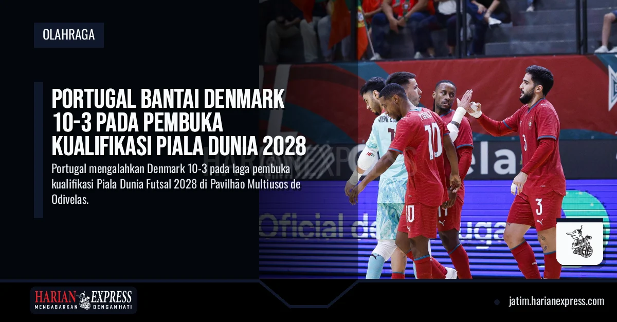 Portugal Bantai Denmark 10-3 pada Pembuka Kualifikasi Piala Dunia 2028