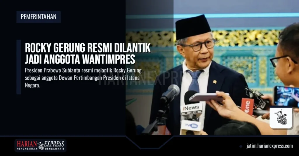 Rocky Gerung Resmi Dilantik Jadi Anggota Wantimpres