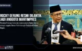 Rocky Gerung Resmi Dilantik Jadi Anggota Wantimpres