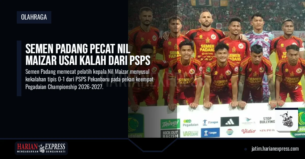Semen Padang Pecat Nil Maizar Usai Kalah dari PSPS