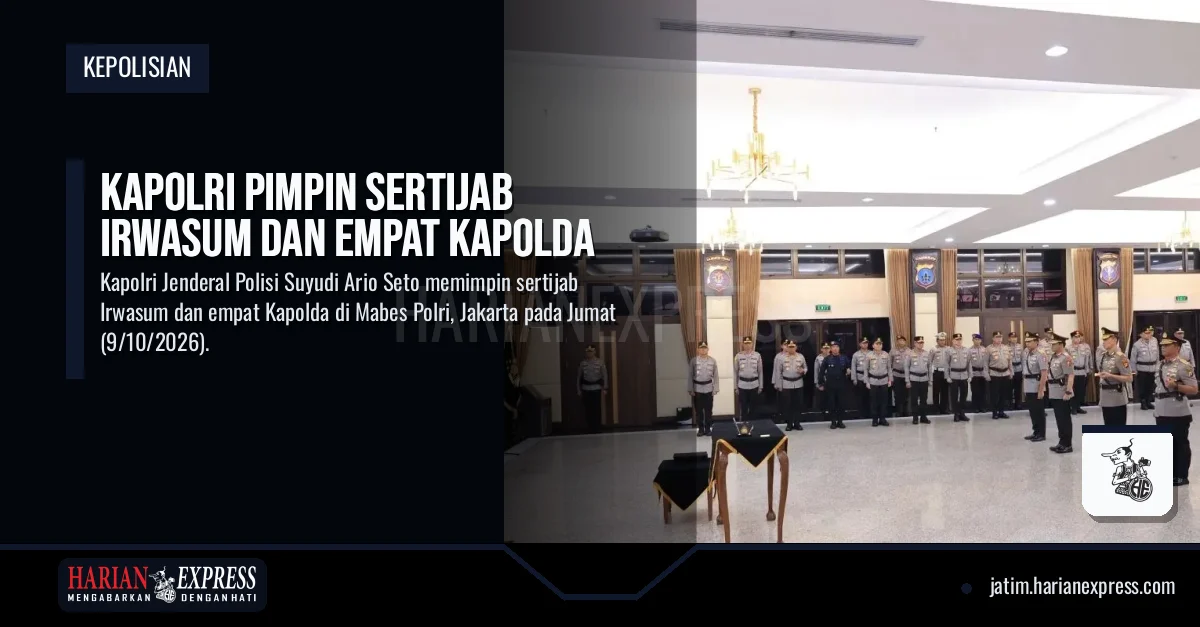 Kapolri Pimpin Sertijab Irwasum dan Empat Kapolda
