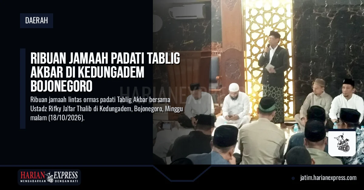 Ribuan Jamaah Padati Tablig Akbar di Kedungadem Bojonegoro