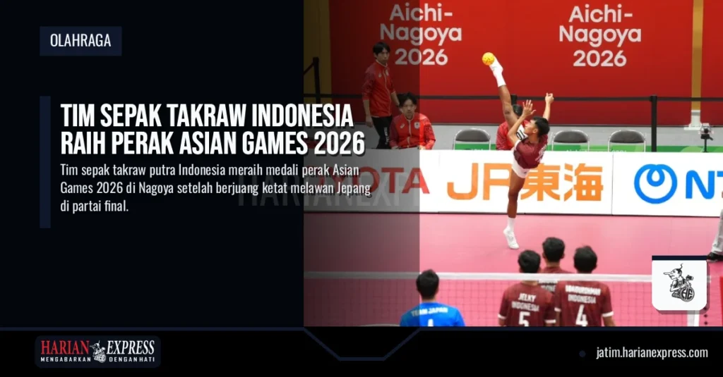 Tim Sepak Takraw Indonesia Raih Perak Asian Games 2026