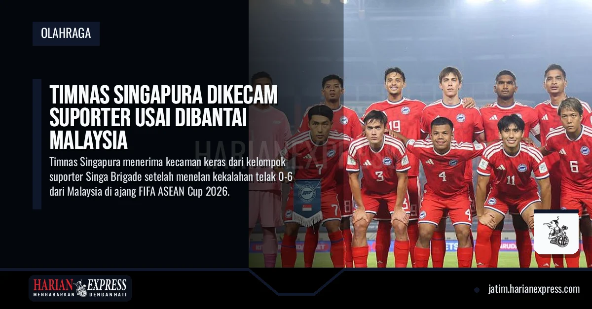 Timnas Singapura Dikecam Suporter Usai Dibantai Malaysia