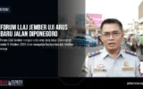 Forum LLAJ Jember Uji Arus Baru Jalan Diponegoro