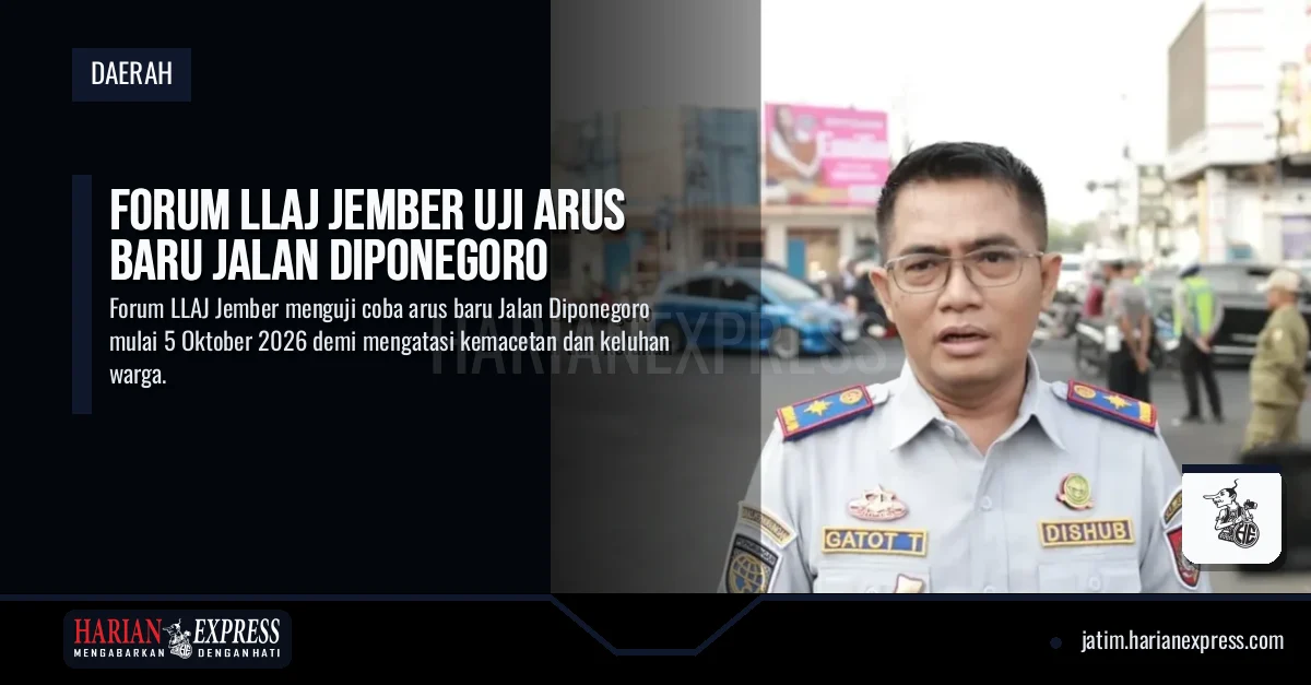 Forum LLAJ Jember Uji Arus Baru Jalan Diponegoro